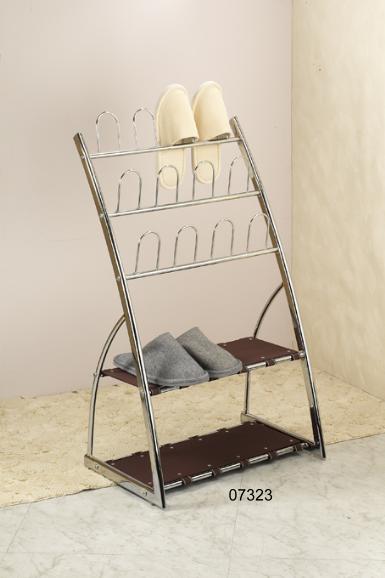 Dual display shoe rack