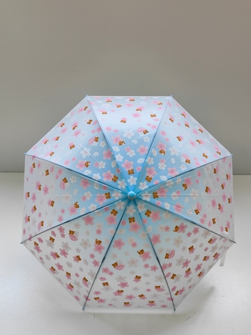 Flowered Pattern Stick Umbrella