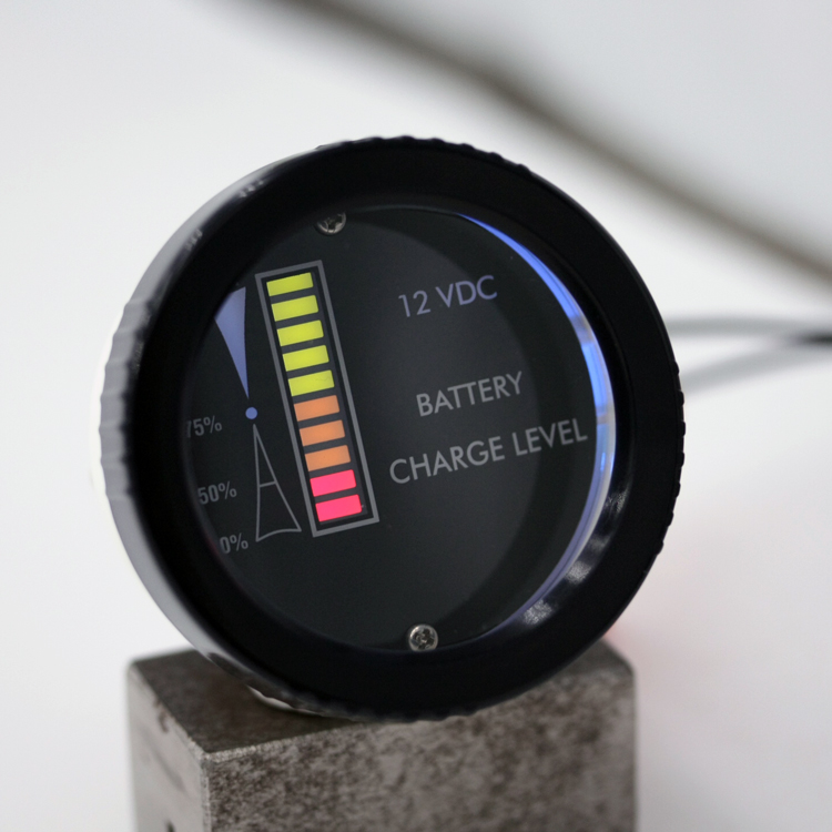 12 volt battery meter gauge