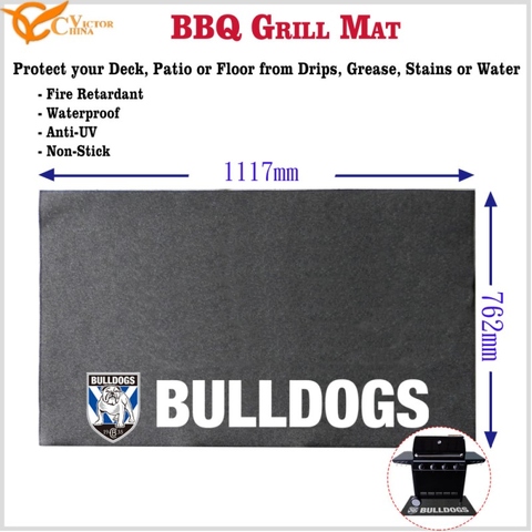 Licensed La Liga Soccer Team logo CD Leganes BBQ Grill Mat