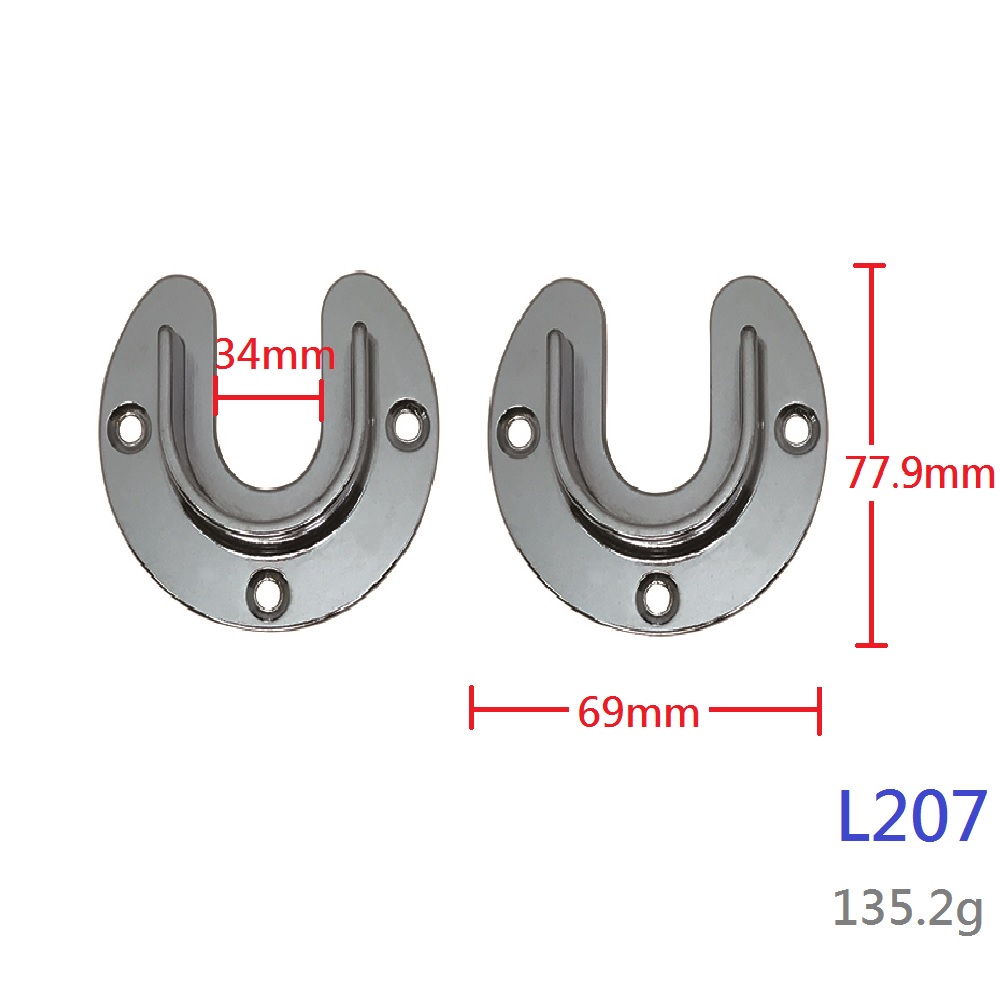 Heavy Duty Closet Rod Pole Socket Flange Set Rod Holder Set Hsi
