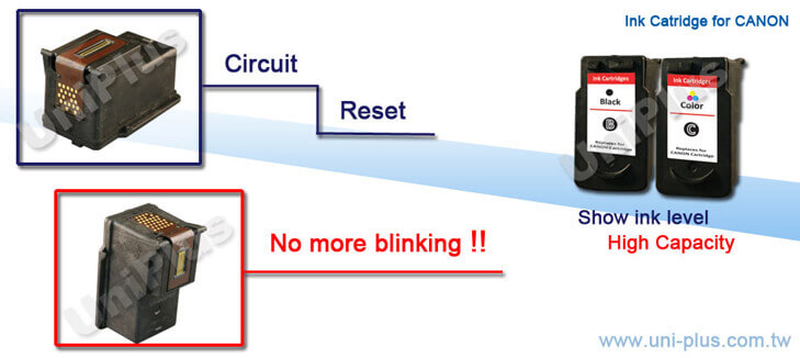 Canon tinta kartrid reset sirkuit-Uniplus