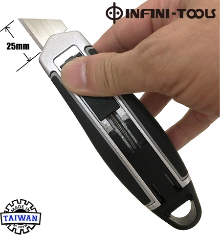 2 in 1 Heavy Duty Utility Knife, Automatic & Manual Blade Retraction