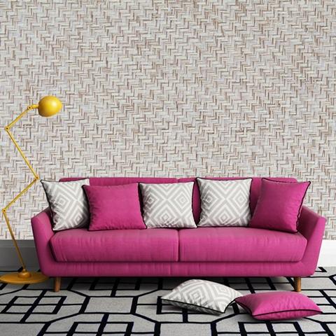 Natural design straw wallpaper home decoration 