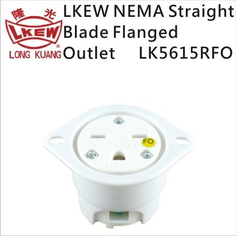 LKEW NEMA Straight Blade Flanged Outlets LK5615RFO(6-15)