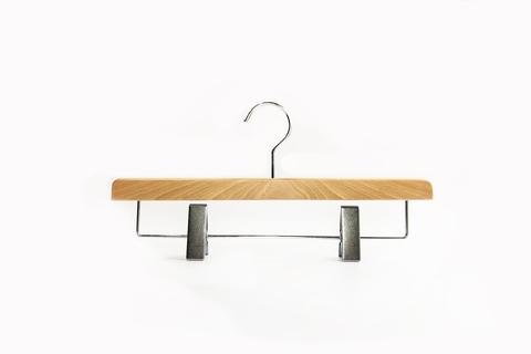 Trouser hanger, transparent color, natural grain