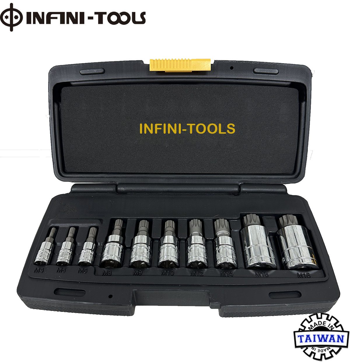 XZN Triple Square Spline Bit Socket Set, Premium S2 Alloy Steel 10