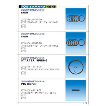 OUTBOARD ENGINE SPARE PARTS