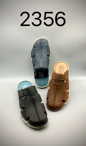 2356 Men's leather sandals 男士真皮縫線輕量涼拖鞋