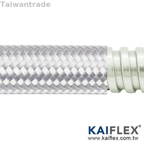 Braided Flexible Metal Conduit, Square-lock SUS, Stainless Steel Braiding