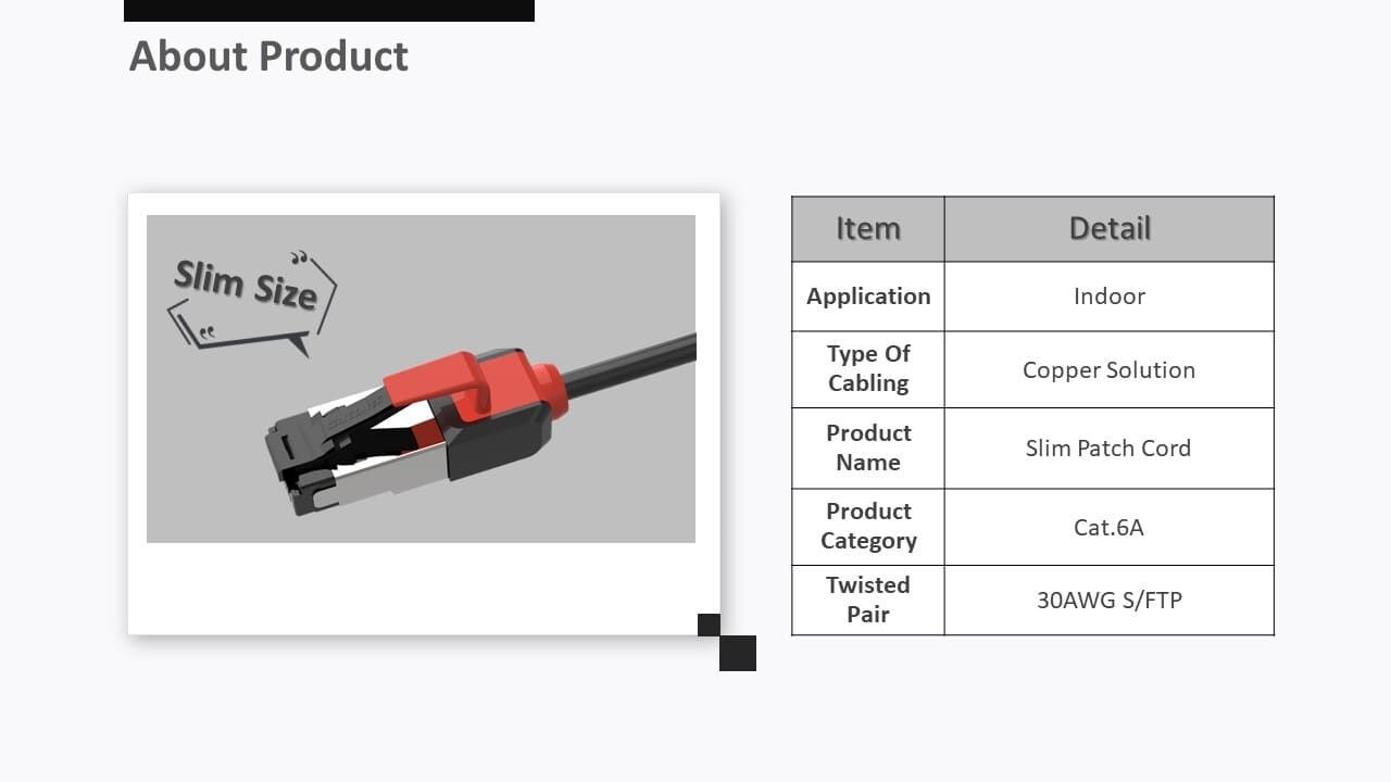Le cordon de raccordement bicolore fin Cat.6A peut rendre votre cordon de raccordement plus facile à identifier entre les applications
