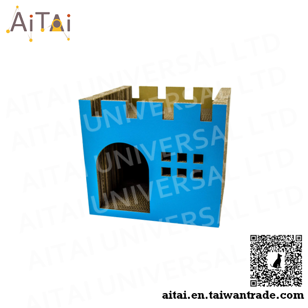 Luxury Castle Cat Scratcher, Blue Taiwantrade