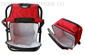 folding chair with cooler backpack