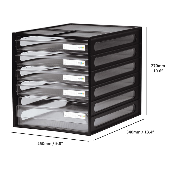 Transparent Plastic File Desktop Drawer Organizer SHUTER ENTERPRISE