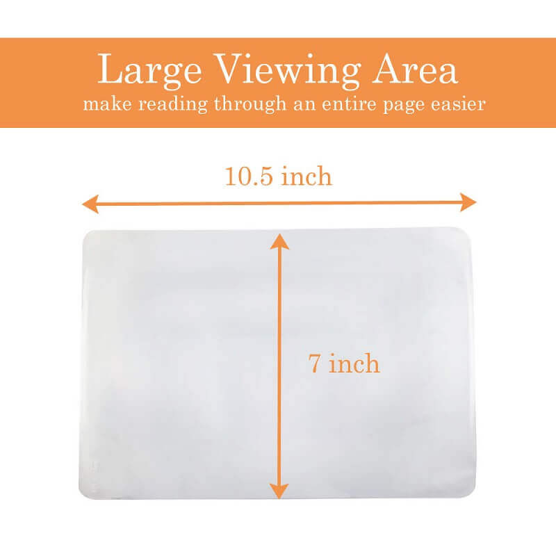 large viewing area page magnifier