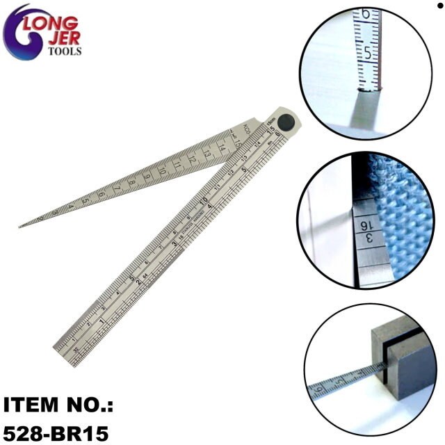 HARFINGTON 10pcs Mn Steel Feeler Gauge 0.6mm Thickness 150mm