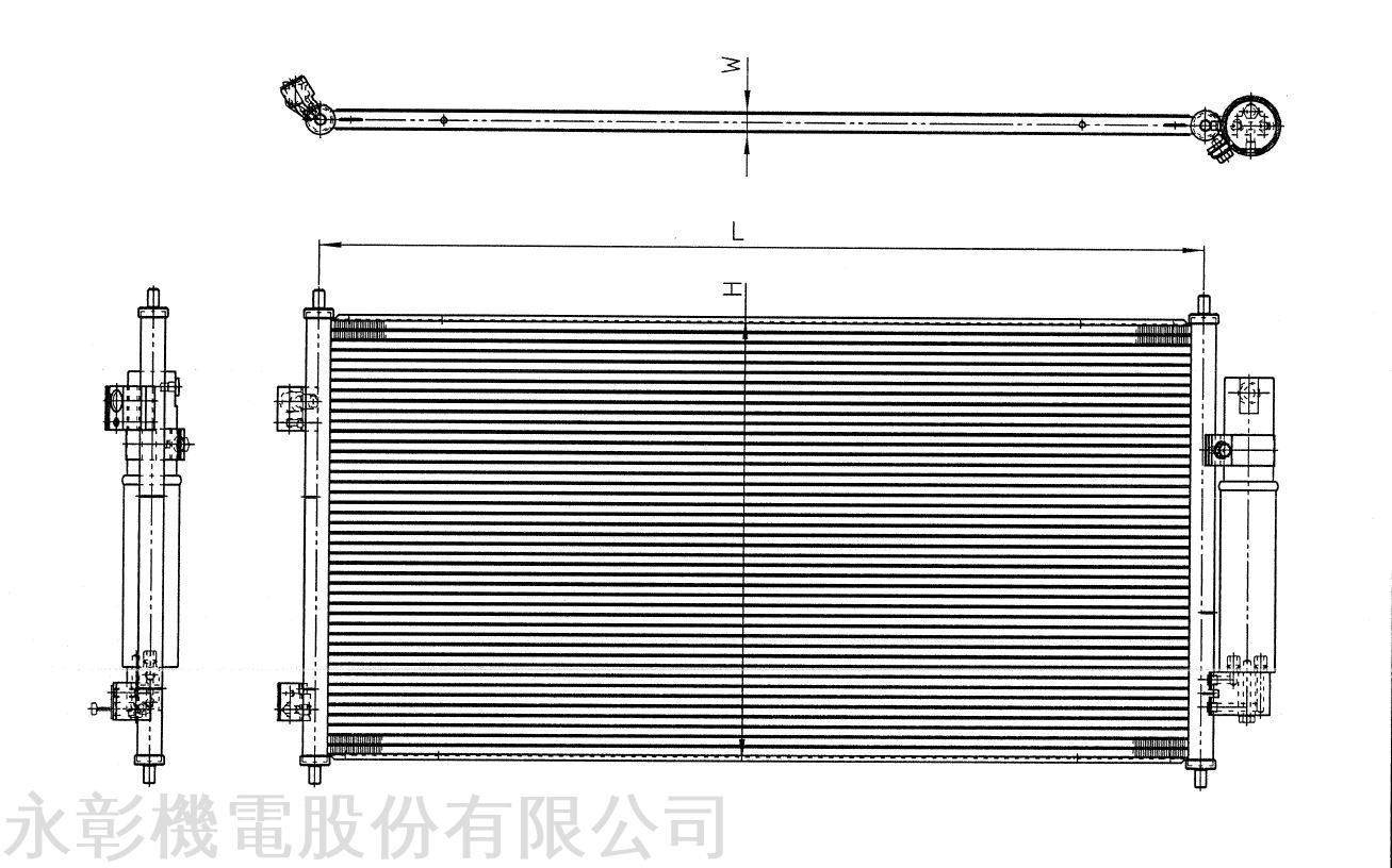 A/C CondenserDPI3628 Condenser NISSAN SENTRA