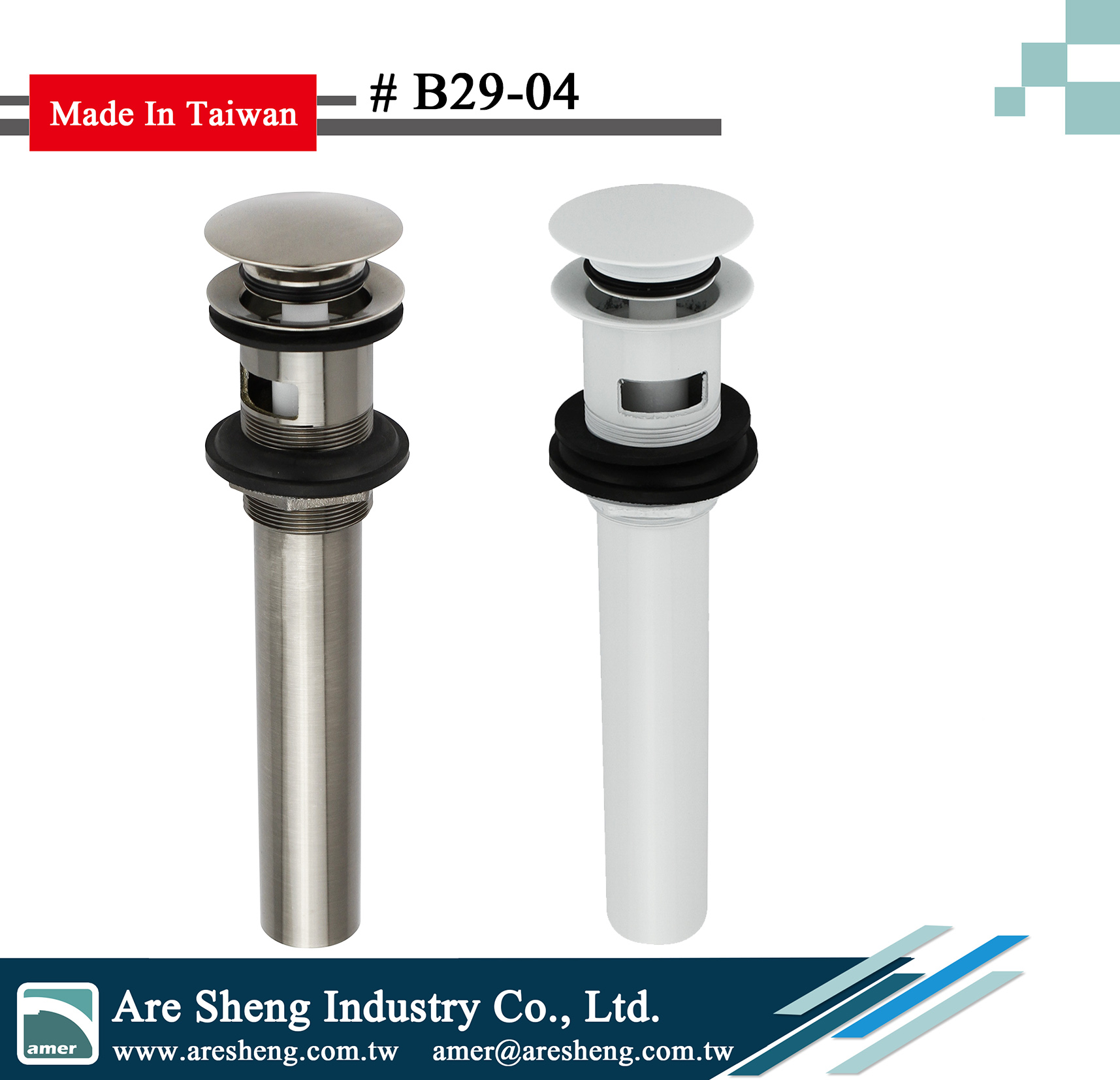 Lavatory sink push popup drain Taiwantrade