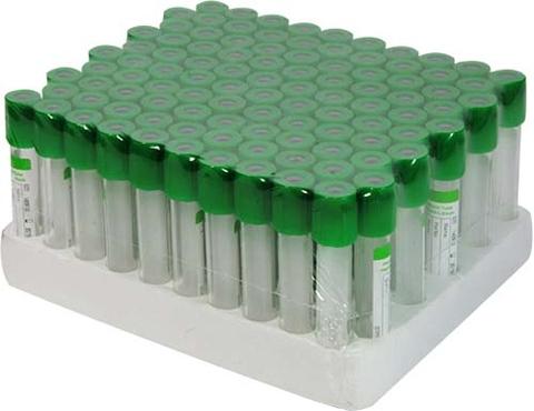 Lithium Heparin and Gel - 13 x 75 mm , Plastic vacuum blood collection tube.-1st item to buy