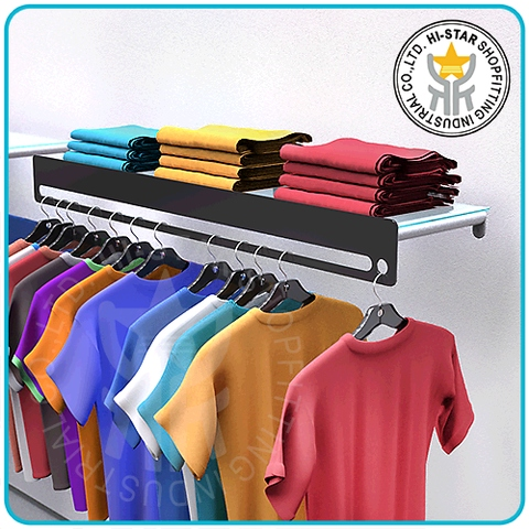 Wall Clothing Display Hanging Panel Rack Fashion Design Shop