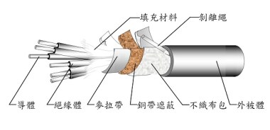 600V PVC絕緣PVC被覆銅帶遮蔽控制電纜(CVV-S)