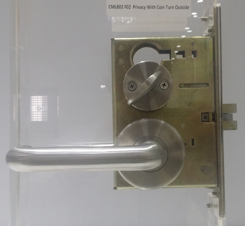 ANSI Commercial Mortise Door Lock Privacy Lock with Coin Turn Outside