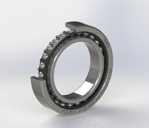 Angular contact ball bearing for Spindle-7012 series-15000rpm-25 samll steel balls(φ7.938mm) bearing for 15000rpm spindle