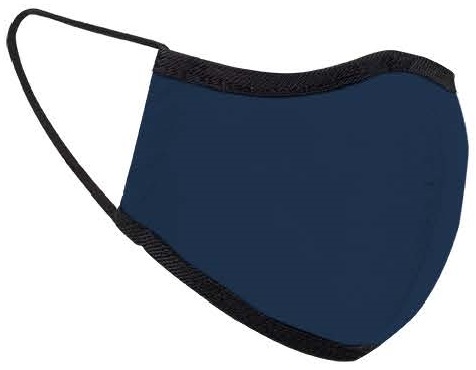 Antibacterial Face Mask_La Mode Navy Blue