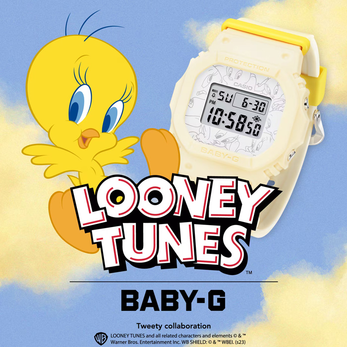 5Cgo Casio BABY-G Looney Tunes Tweety joint classic watch BGD