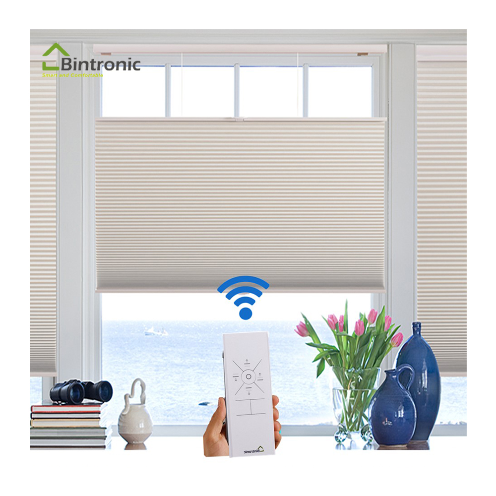 Hot Sale Motorized Cellular Shades TopDown BottomUp Type