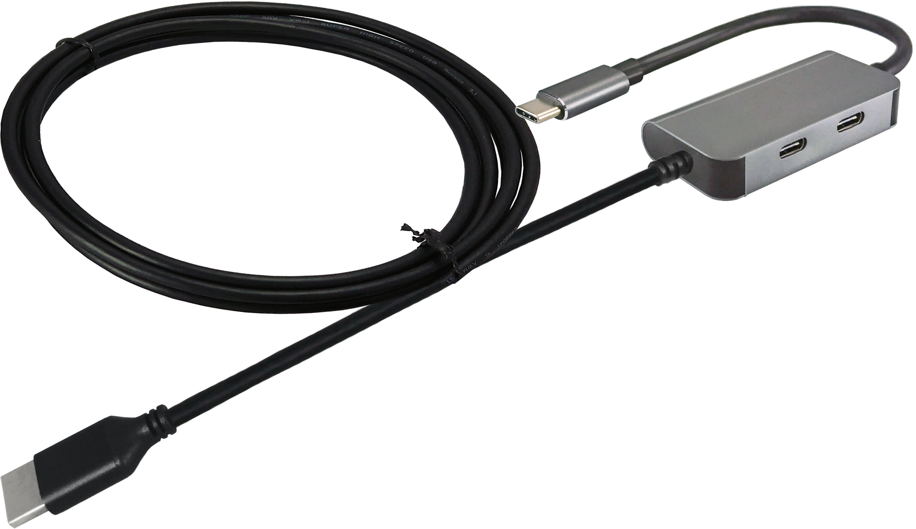 USB-C To HDMI / USB-C(Data) / USB PD Cable, 2M | Taiwantrade.com