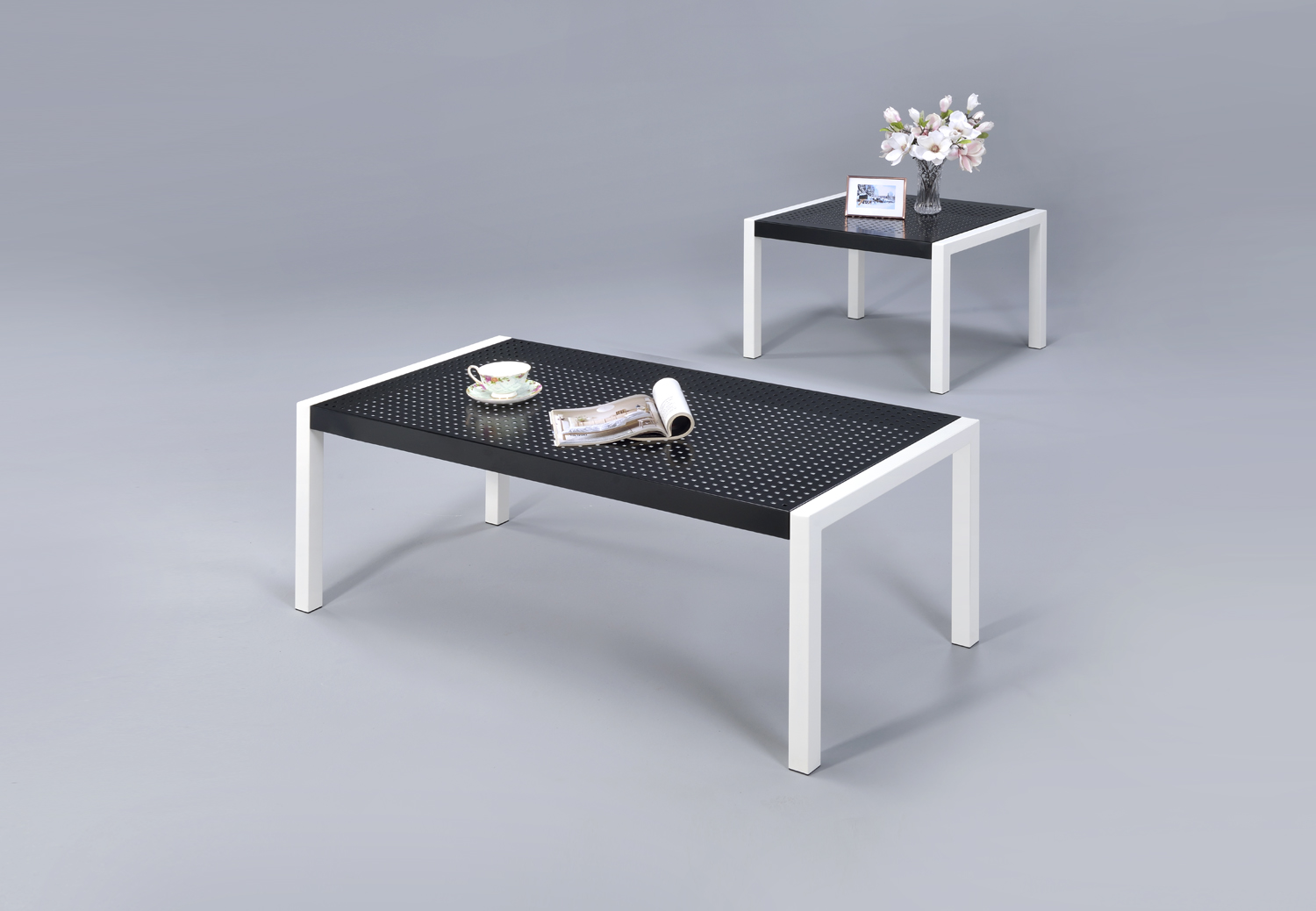 Metal End Or Side Tables With Perforated Tops Taiwantrade Com