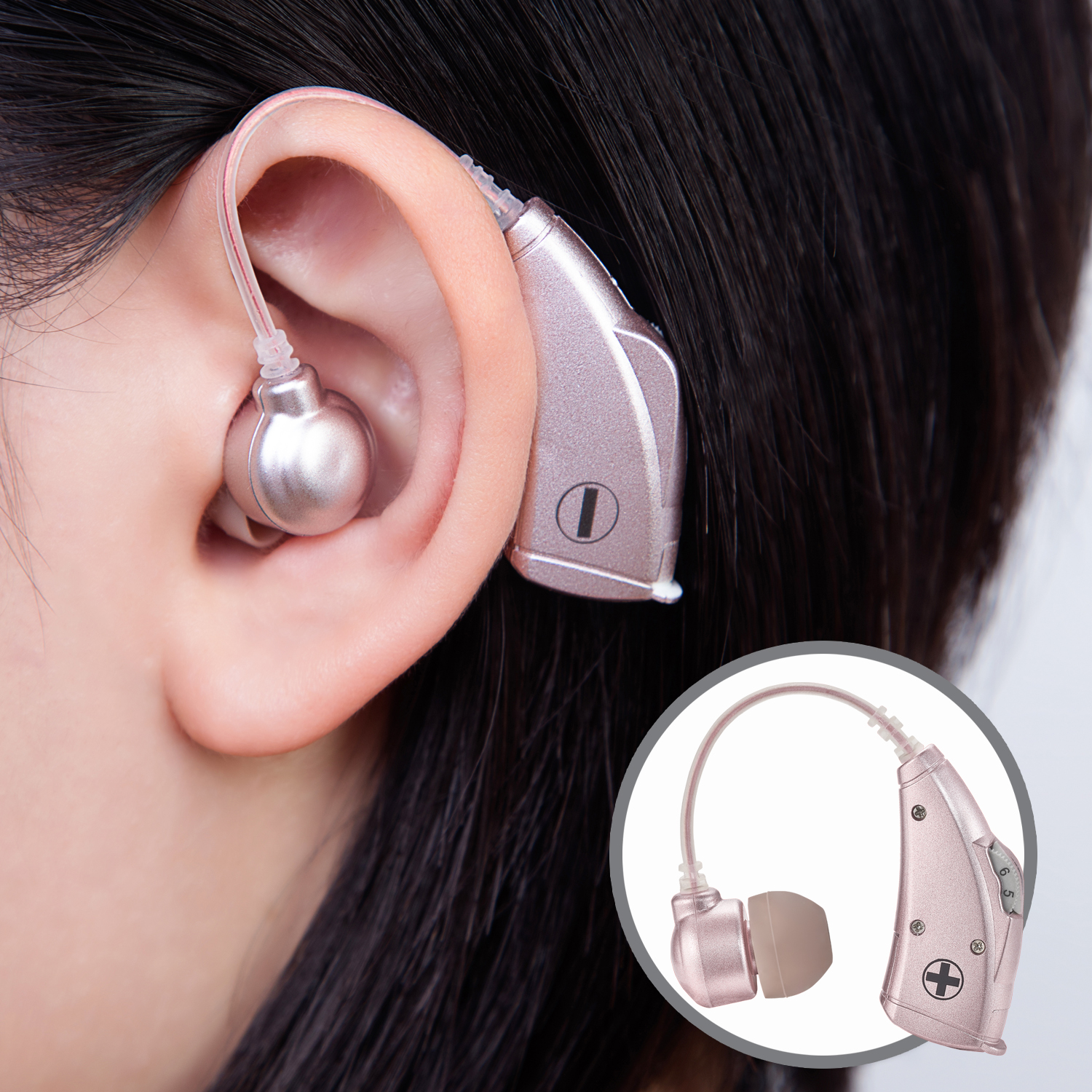 Mimitakara Metallic BTE Hearing Aid (UP6E7X) Taiwantrade