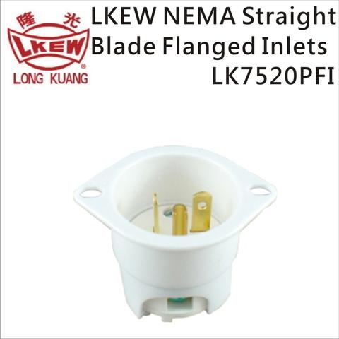 LKEW NEMA Straight Blade Flanged Inlets LK7520PFI(5-20)