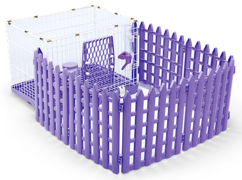 ACEPET 610-MF Large Puppy Cage with Fence