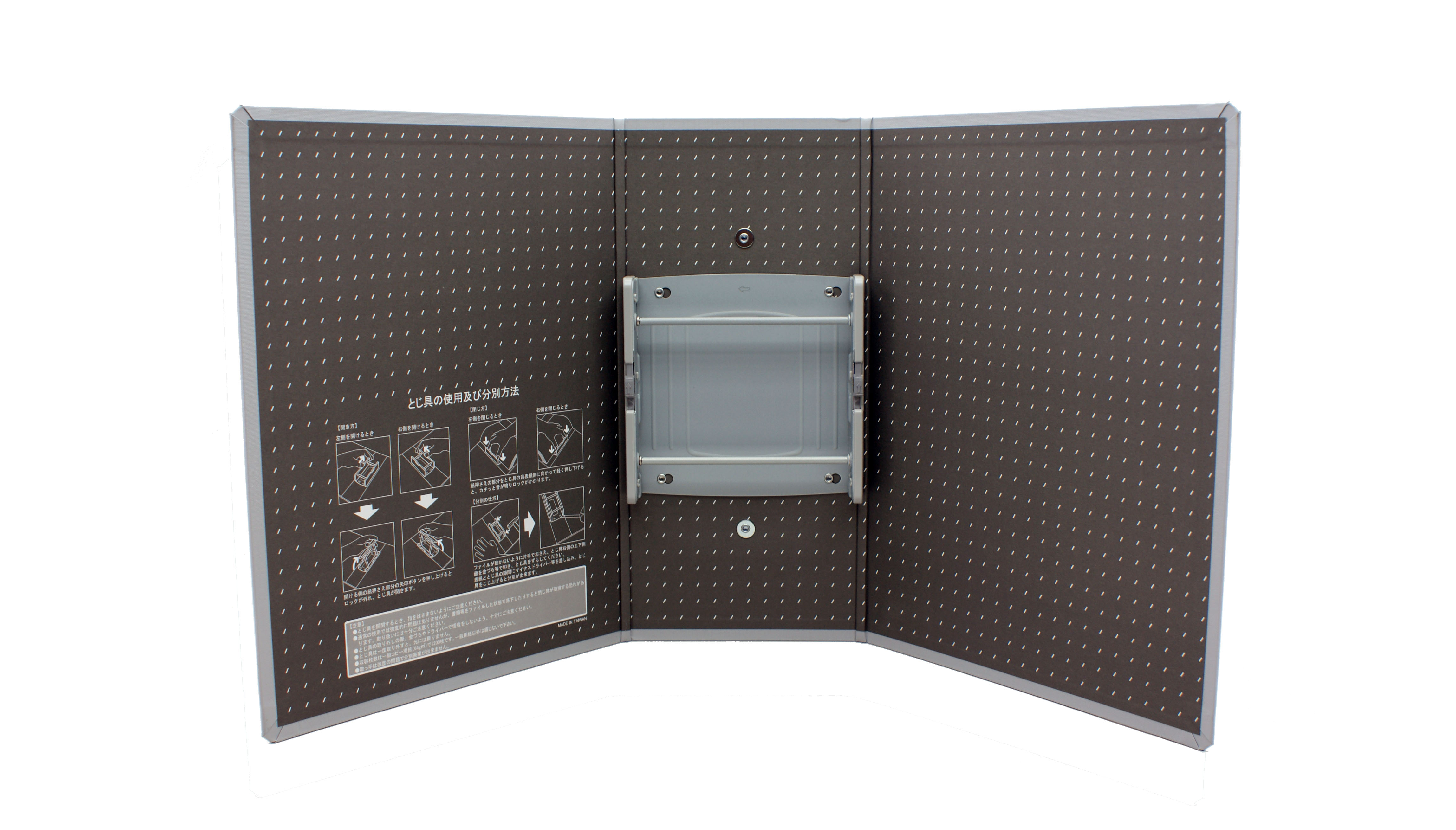 2Hole Paper Binder Clip File Folder with Handle STRONG STATIONERY