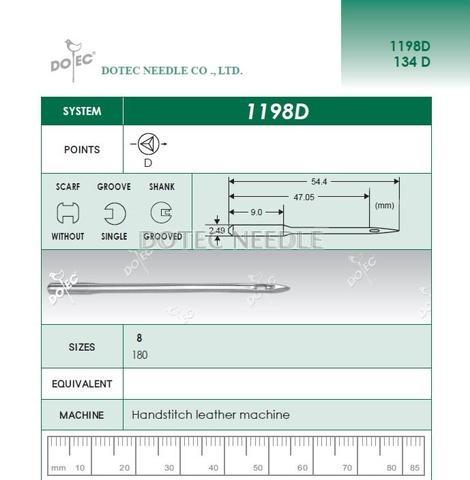 1198D - Handstitch Leather Machine Needle