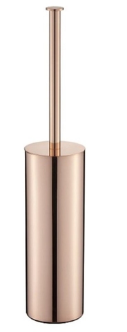 Modern rose gold toilet brush and holder