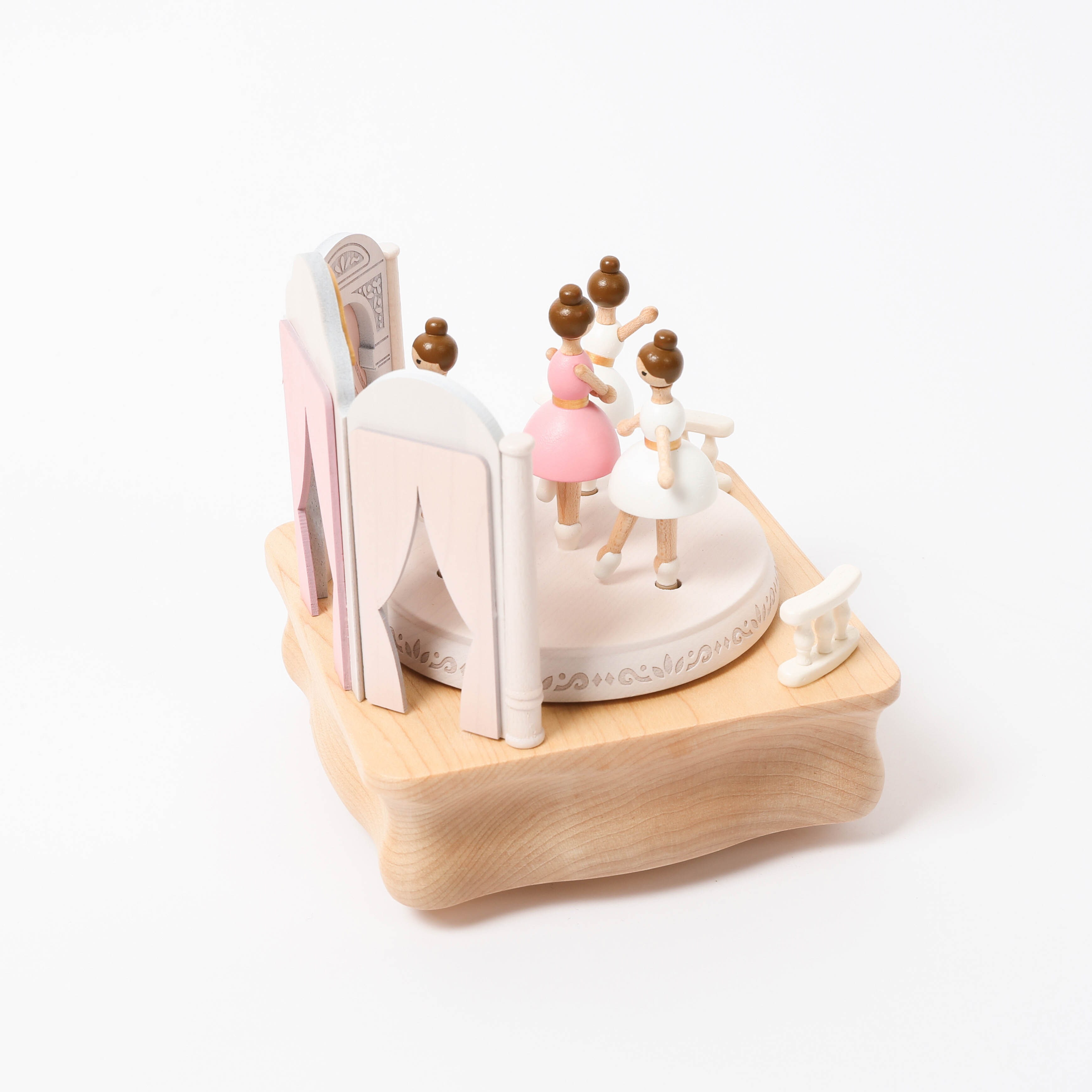Wooden Music Box Multi Rotate Music Box Ballerina