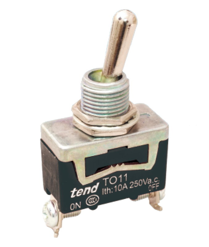 TEND 天得單極單投ON-OFF 15A復歸型搖頭開關T5R-11