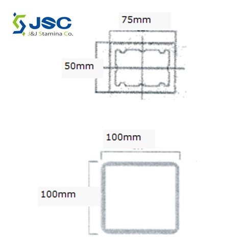 Eco WPC Hollow bar - Eco WPC Hollow bar  - Wood plastic composite products for OUTDOOR