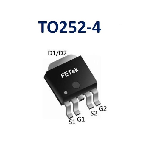 MOSFET TO252-4  N+P 30V 40V 60V