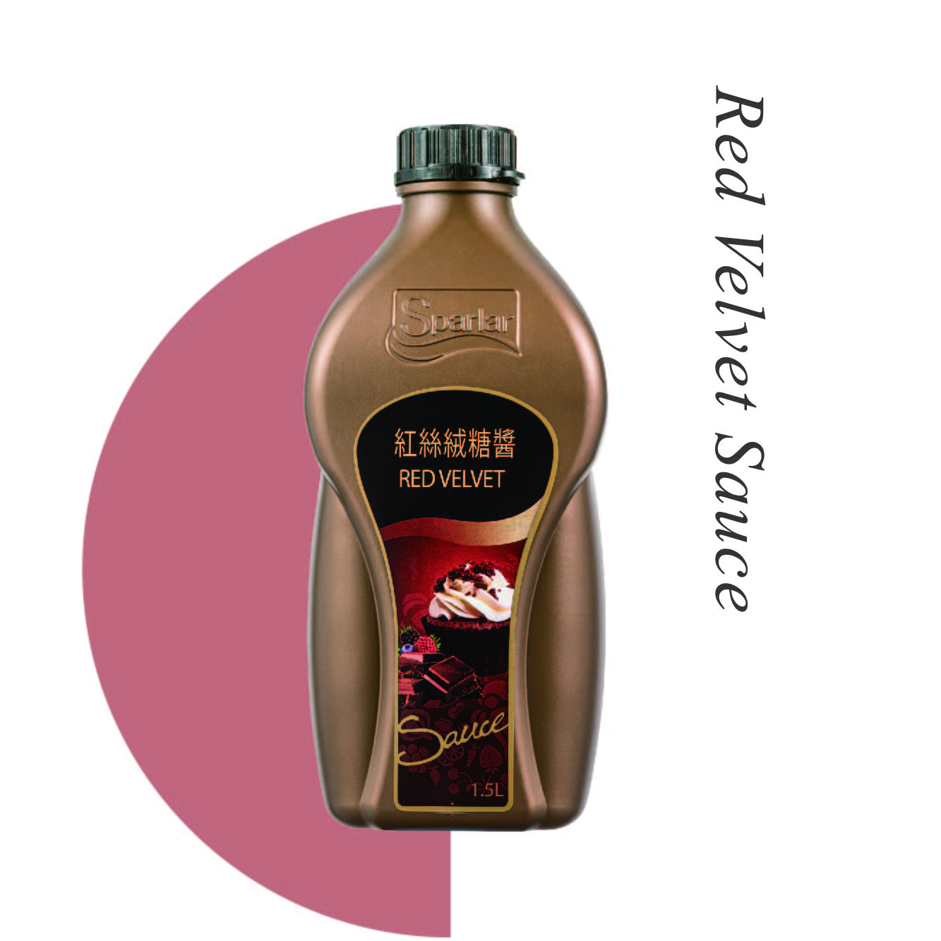 Sparlar Red Velvet Sauce, Chocolate with berries flavor