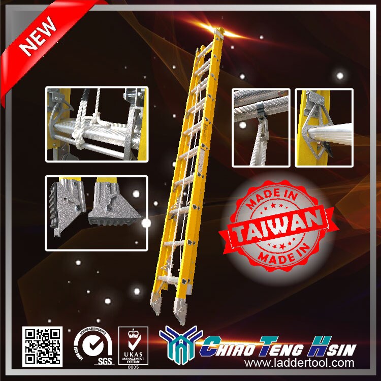 FX Fiberglass D-rung Extension Ladder | Taiwantrade
