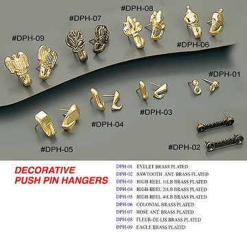 Decorative Push Pin Hangers U Can Do Hardware Corp