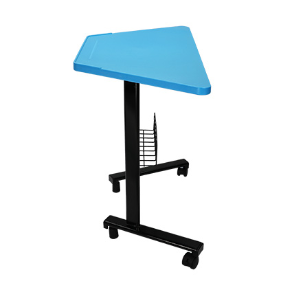 109-3B Trapezoidal Student Desk with Desk Leg attached Storage Rack