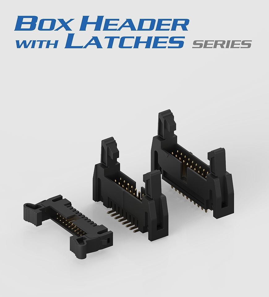 Box Header Connector Box Header with Latches Series Taiwantrade