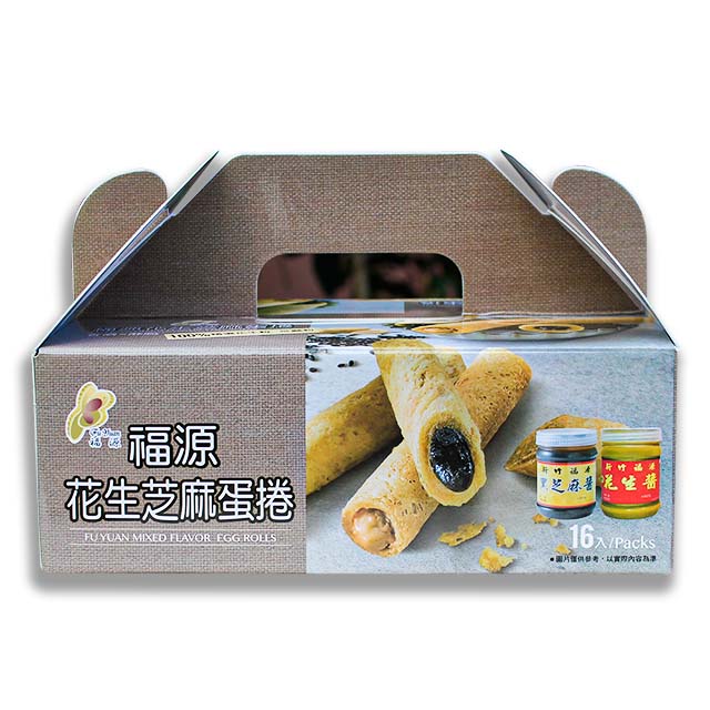 FuyuanPeanut Butter &black sesame Egg roll Taiwantrade