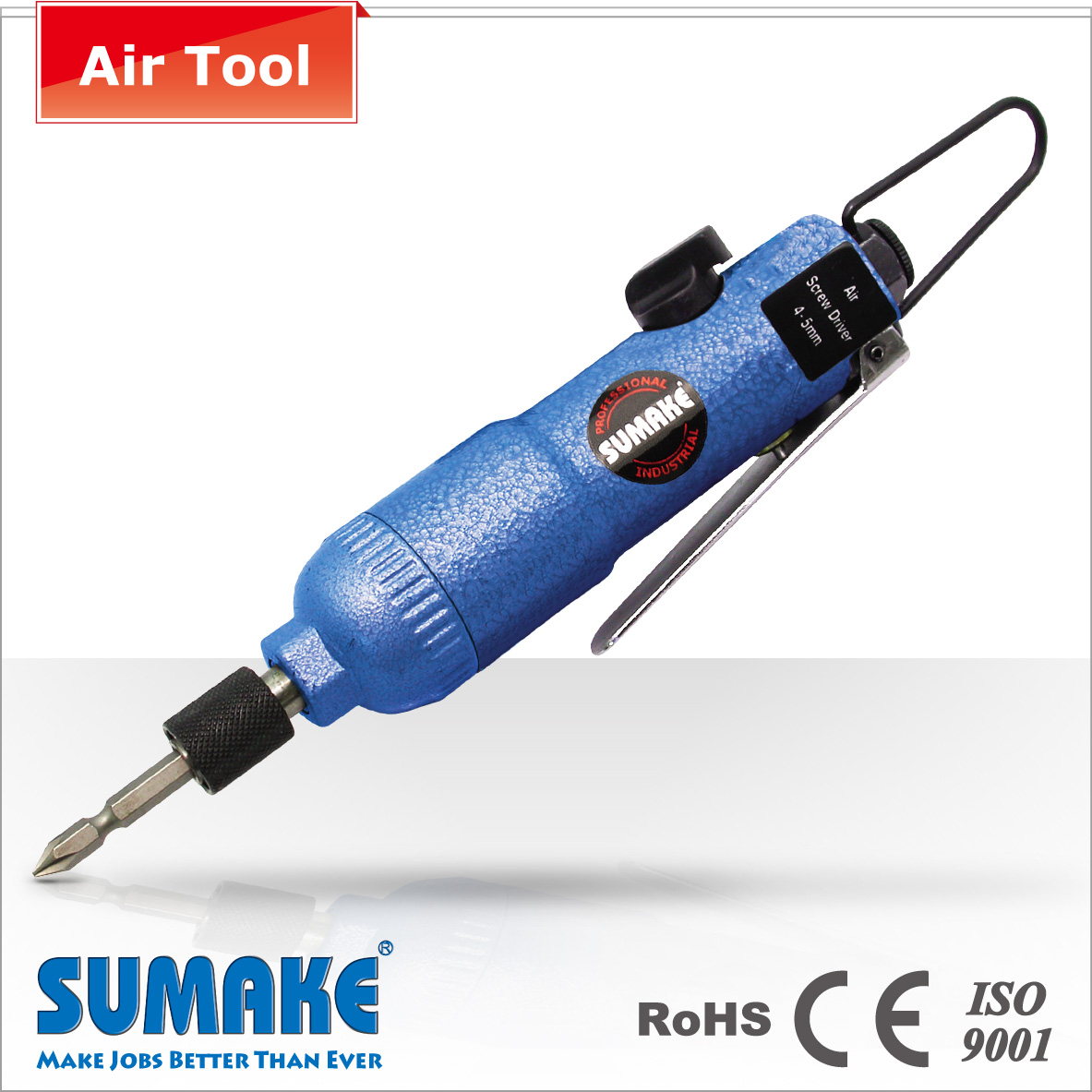 Air Impact Screwdriver (With Quick Change Chuck) (Double Hammer