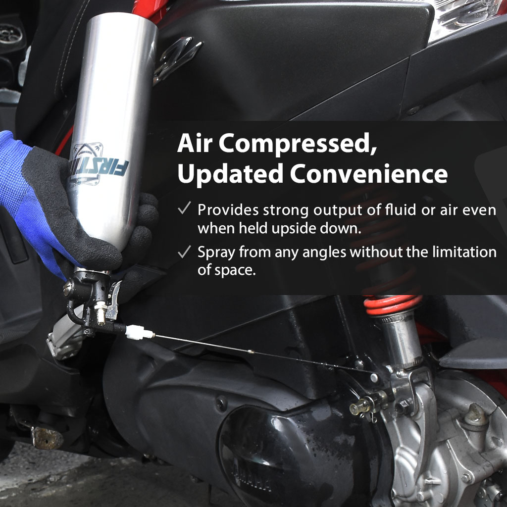 【FIRSTINFO】 Aerosol Refillable Spray Can, Aluminum Pneumatic Manual